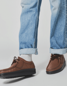 Grasshoppers leather shoes worn with denim